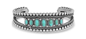 MONTANA SILVERSMITHS LUCKY ROADS TURQUOISE CUFF