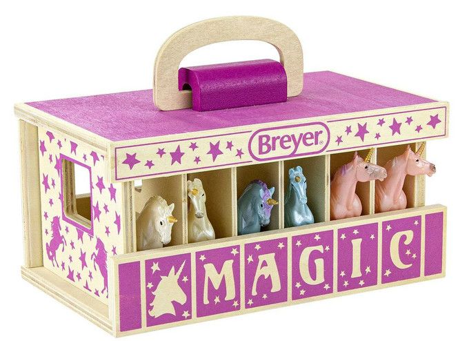 BREYER UNICORN MAGIC WOODEN STABLE PLAYSET