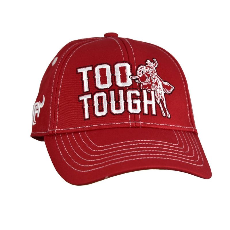 COWBOY HARDWARE YOUTH  &quot;TOO TOUGH&quot; RED CAP