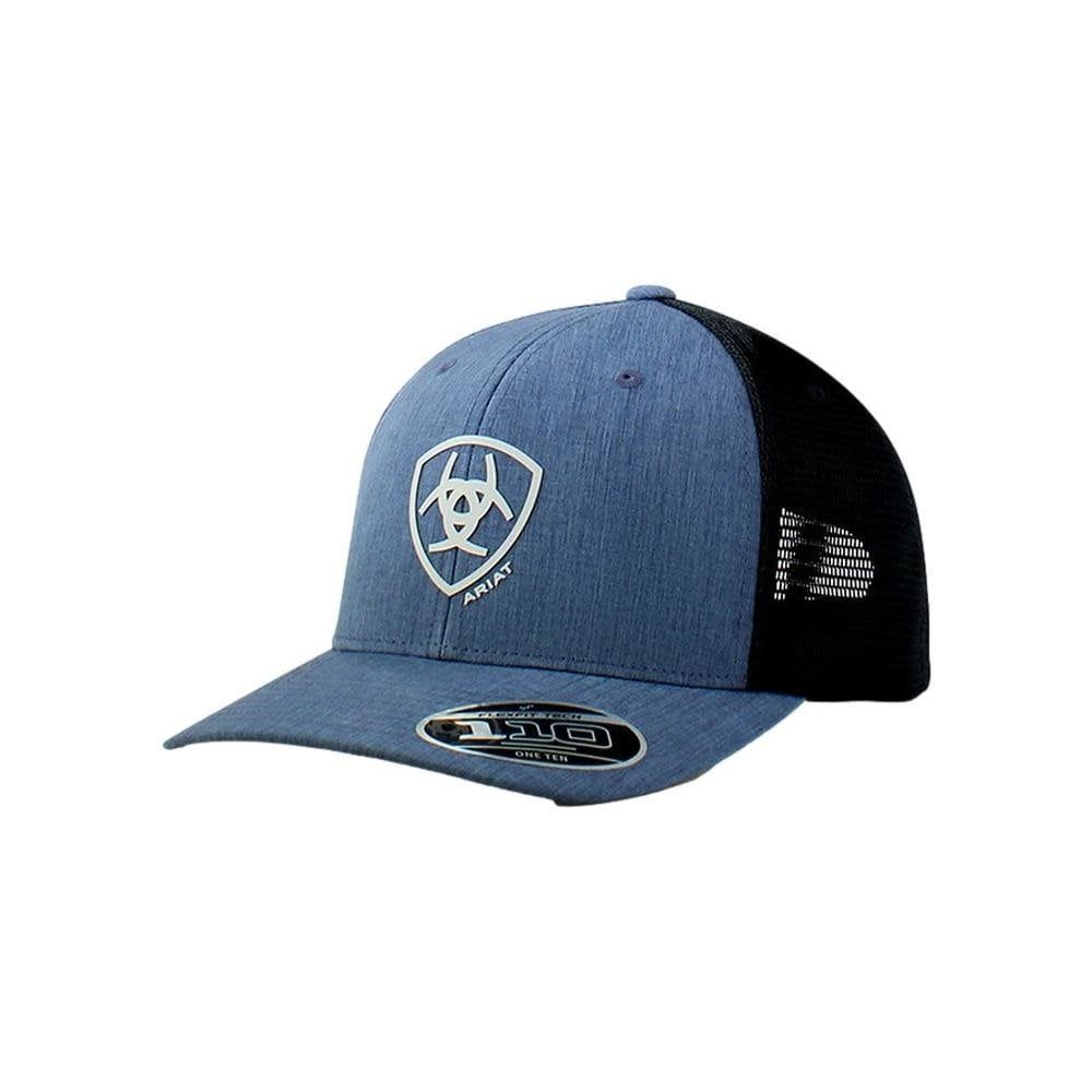 ARIAT FLEXFIT LOGO MESH DENIM OSFA CAP