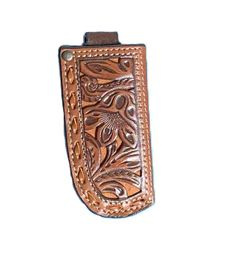 NOCONA LACE EDGE BROWN KNIFE SHEATH