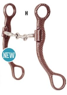 BITLOGIC 7.5&quot; SHORT SHANK SNAFFLE RASP DESIGN