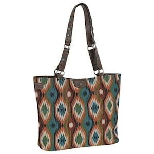 JUSTIN TOTE CUSTOM AZTEC JACQUARD