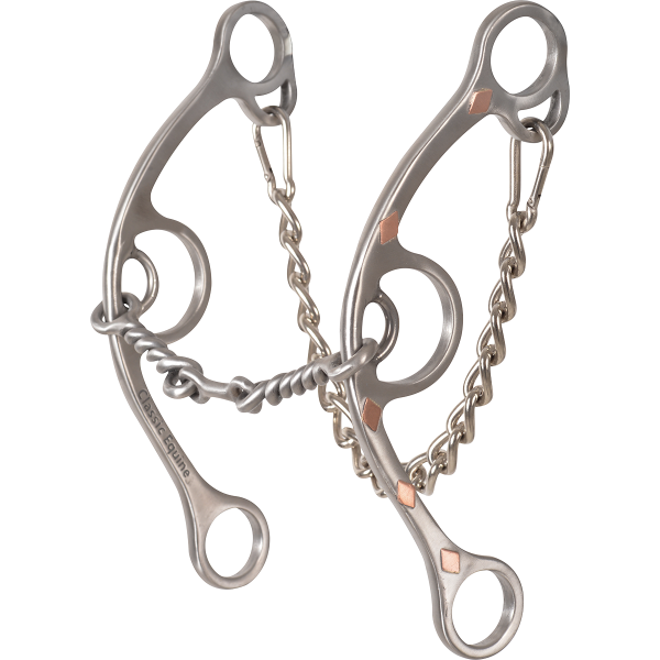 SHERRY CERVI SHANK BARREL BIT LONG SHANK TWISTED DOGBONE