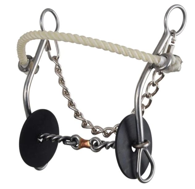REINSMAN JOSEY-MITCHELL TWISTED WIRE DOG BONE SIDE PULL