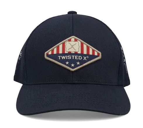 CAP0009 TWISTED X PATRIOTIC PATCH CAP