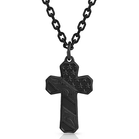 NC3771BKN MONTANA SILVERSMITHS DAWN'S EARLY LIGHT CROSS NECKLACE