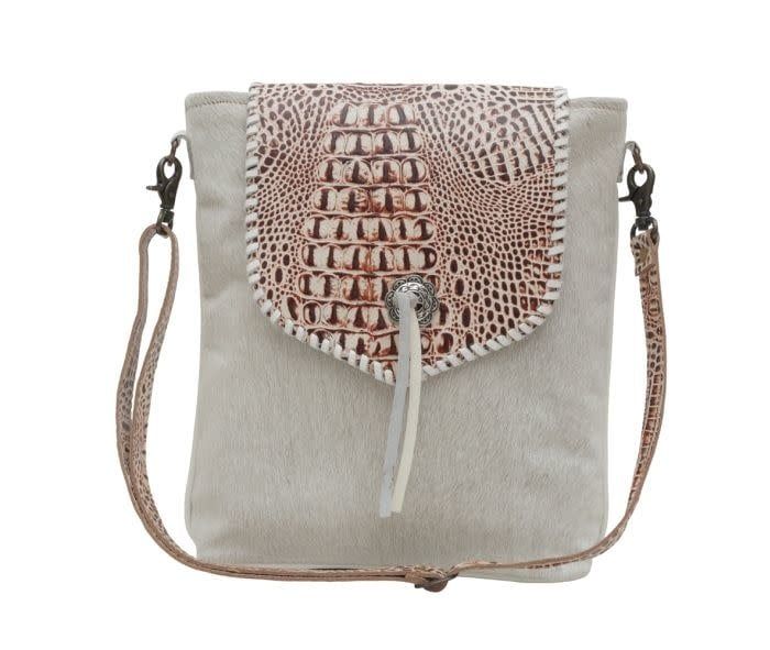 MYRA BAG SMOKY AZTECA LEATHER &amp; HAIRON BAG