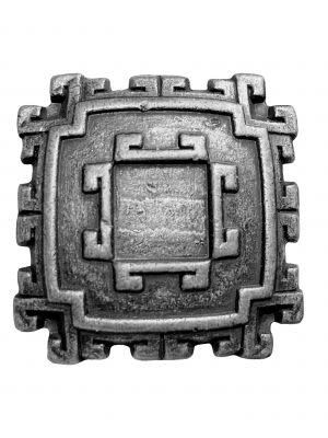 SILVER ENGRAVED SQUARE CONCHO