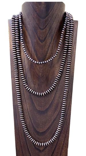 MONTANA WEST NAVAJO PEARL ROUNDOME BEAD NECKLACE