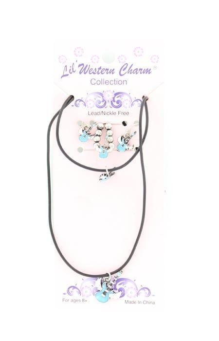 LIL WESTERN CHARM GIRL&#39;S GUITAR JEWELRY SET
