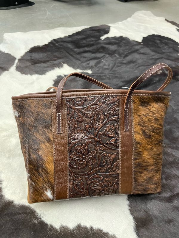COWHIDE LEATHER CHEETAH PRINT PURSE