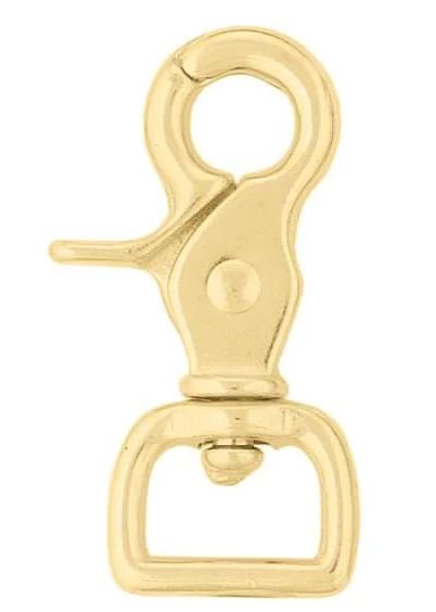 SOLID BRASS SQUARE SCISSOR SNAP 5/8&quot;