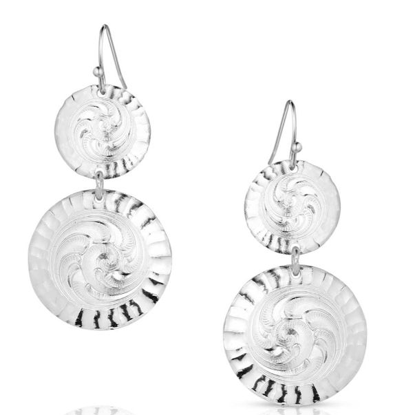 MONTANA SILVERSMITHS SUNDANCE CONCHOS EARRINGS