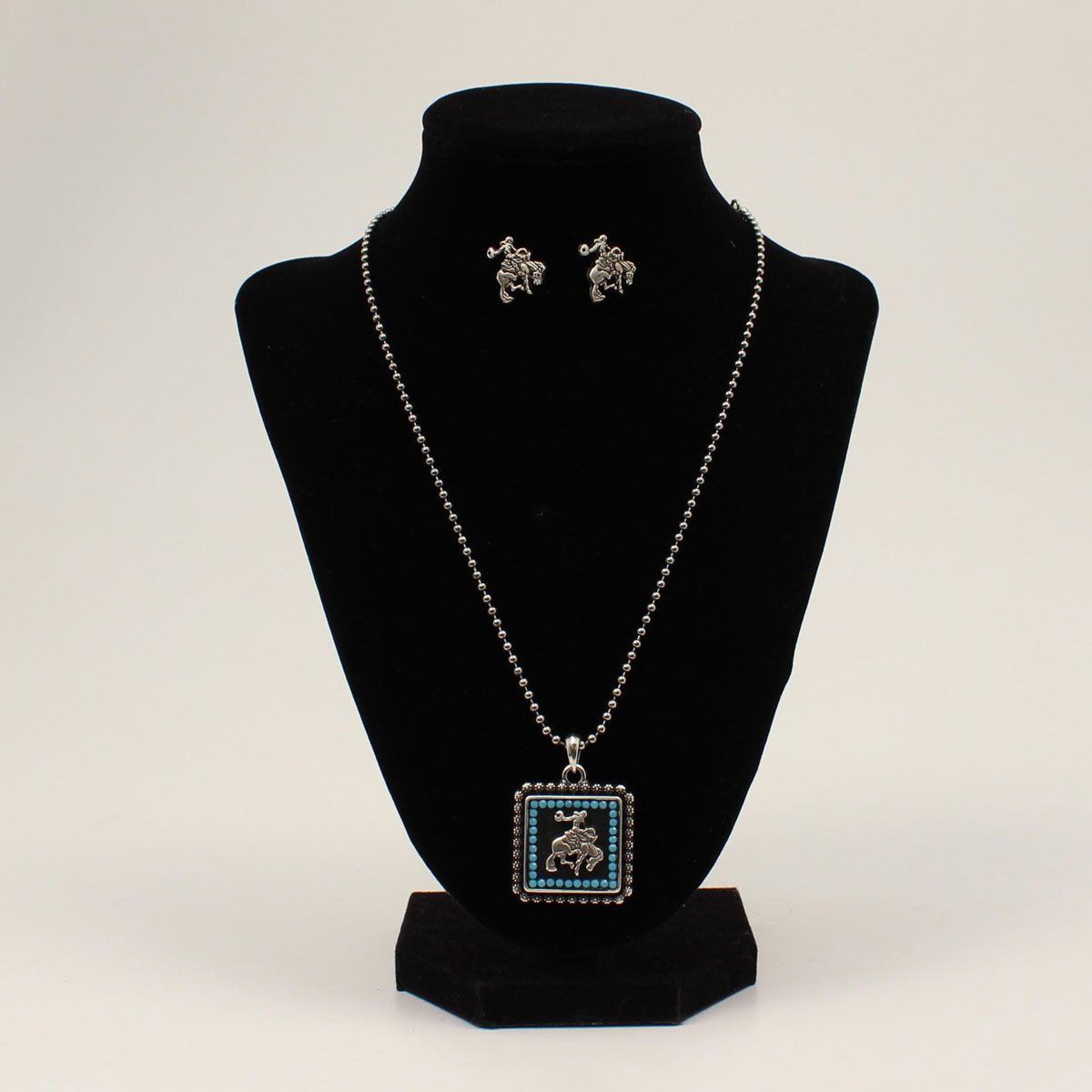 29613 BLAZIN&#39; ROXX WESTERN BRONC JEWELRY SET