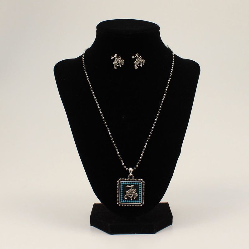 29613 BLAZIN' ROXX WESTERN BRONC JEWELRY SET