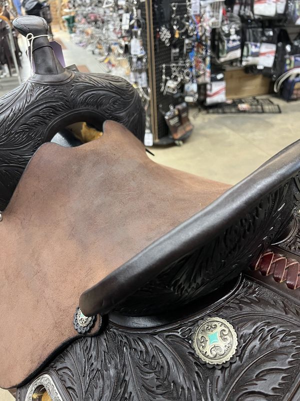 14" Circle Y Dakota Barrel Saddle - Wide