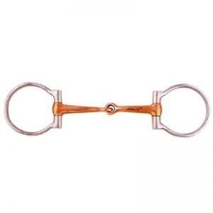 REINSMAN STAINLESS STEEL D RING BIT WITH COPPER MOUTH
