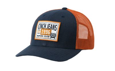 CINCH NAVY ROPING CLUB TRUCKER CAP OSFA