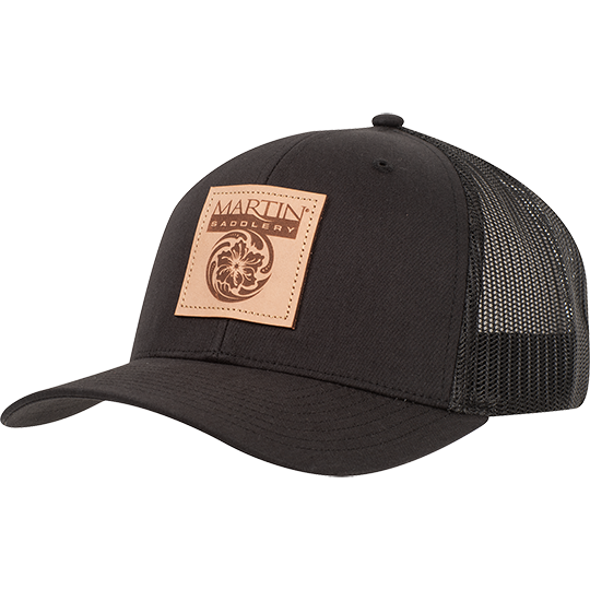 MARTIN SADDLERY BROWN LEATHER/BLACK CAP