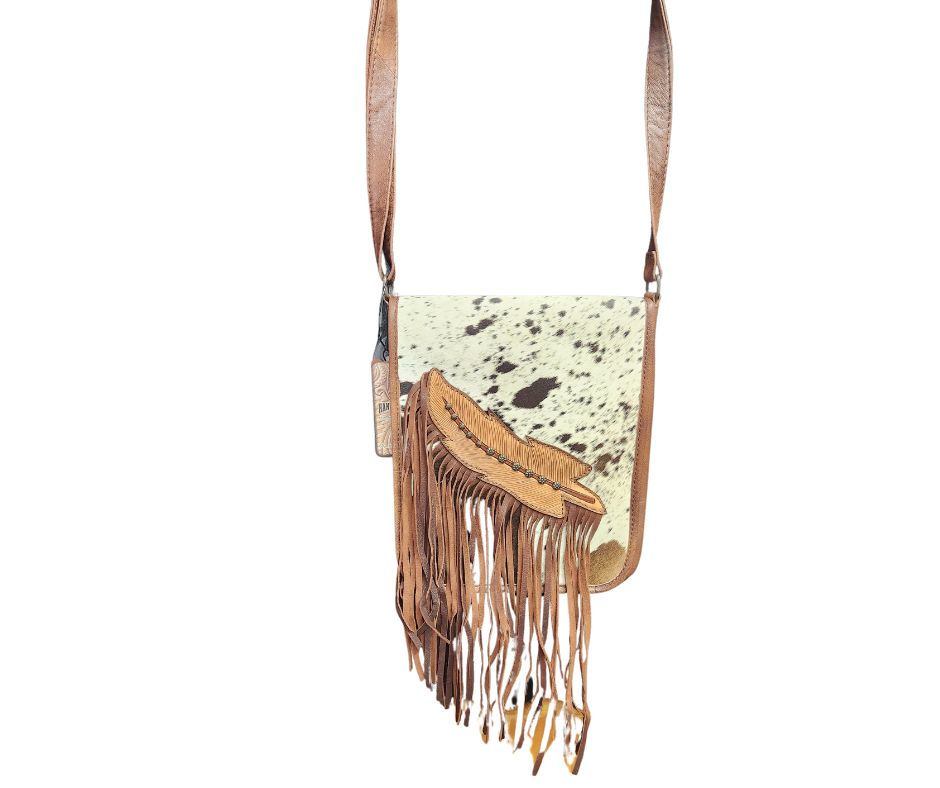 ADBG1074 AMERICAN DARLING HAIR ON CROSS BODY PURSE