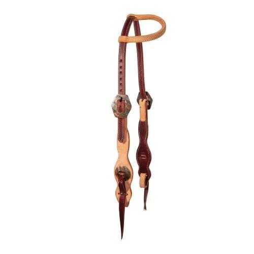 PROFESSIONAL&#39;S CHOIC TWO TONE TASSEL QUICK CHANGE SINGLE EAR HEADSTALL