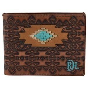 RED DIRT HAT CO BIFOLD WALLET LACED SOUTHWEST MEDALLION