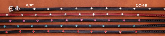AUSTIN ACCENT HATBAND LEATHER W/STUD &amp; LACE