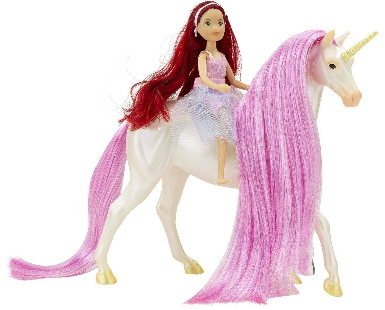 BREYER MAGICAL UNICORN SKY AND FANTASY RIDER, MEADOW