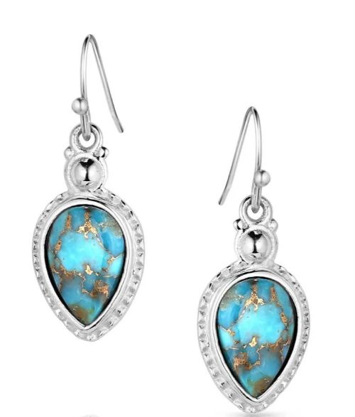 MONTANA SILVERSMITHS EXPRESSION OF THE WEST TURQUOISE EARRINGS