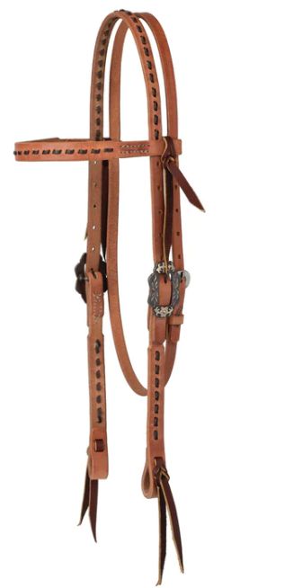 WEAVER BUCKSTITCH HEADSTALL, HERMANN OAK® RUSSET, DAWN COLLECTION