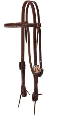 WEAVER WORKING TACK THUNDERBIRD BUCKLE BROWBAND HEADSTALL
