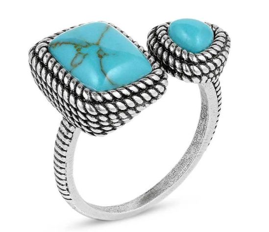 MONTANA SILVERSMITHS SPLIT DECISION TURQUOISE RING