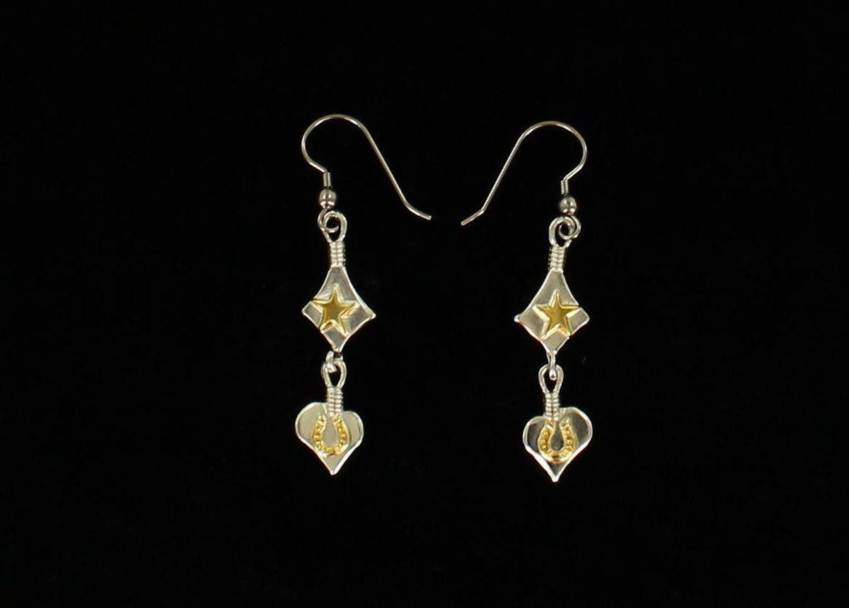 GOLD STAR EARRINGS