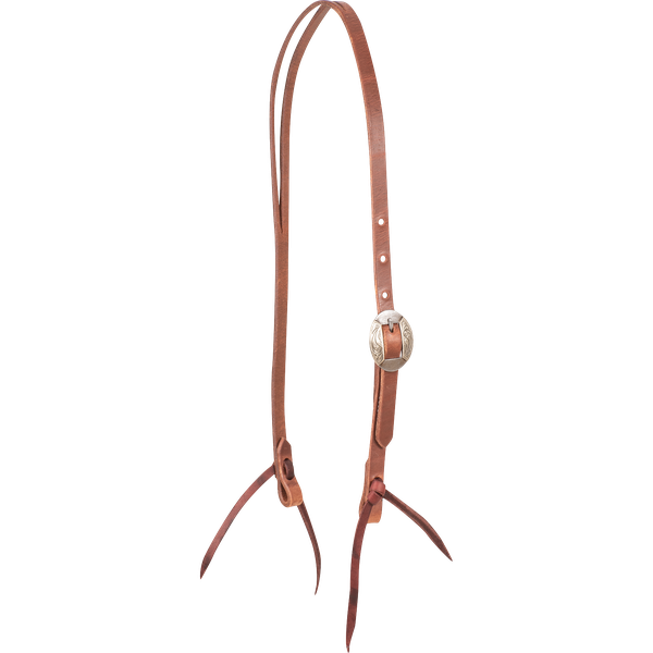 MARTIN SADDLERY SPLIT EAR HARNESS HEADSTALL WITH CANYON BUCKLE LATIGO TIES