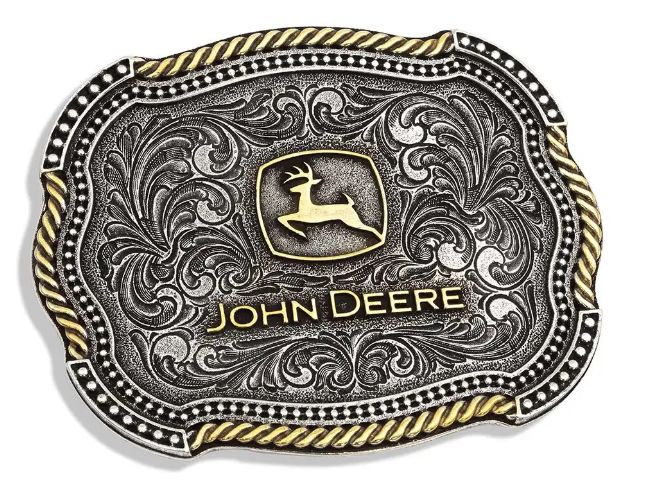 ATTITUDE BUCKLES JOHN DEERE SCALLOPED DUO BUCKLE