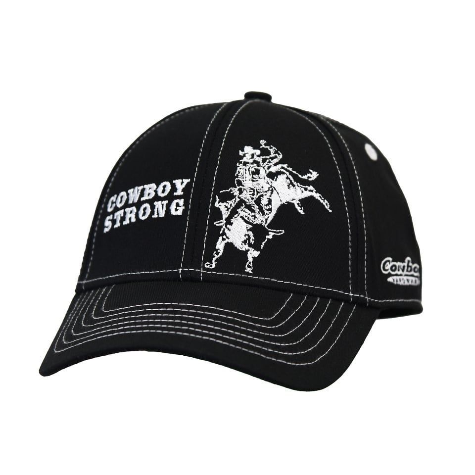 COWBOY HARDWARE YOUTH COWBOY STRONG BLACK CAP