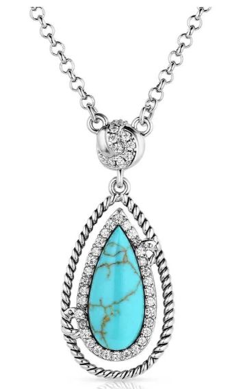 MONTANA SILVERSMITHS TIED &amp; TRUE TURQUOISE NECKLACE