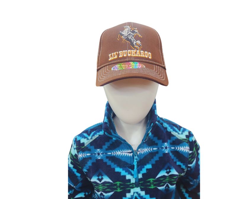 COWBOY HARDWARE LIL&#39; BUCKAROO BROWN CAP