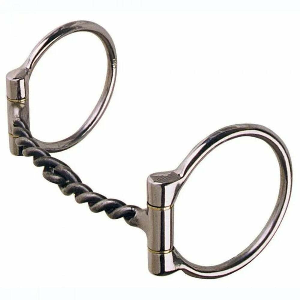REINSMAN LARGE TWISTED SWEET IRON SNAFFLE OFFSET DEE BIT