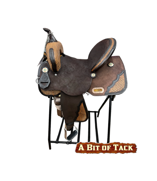 14.5&quot; Circle Y Dawson Barrel Saddle - Wide Fit