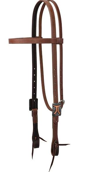 SMARTY X SYNERGY LATIGO LINED OIL HARNESS LEATHER SMARTY BUCKLE HEADSTALL