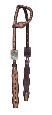 CIRCLE Y SATURN RISING VINTAGE ONE EAR HEADSTALL