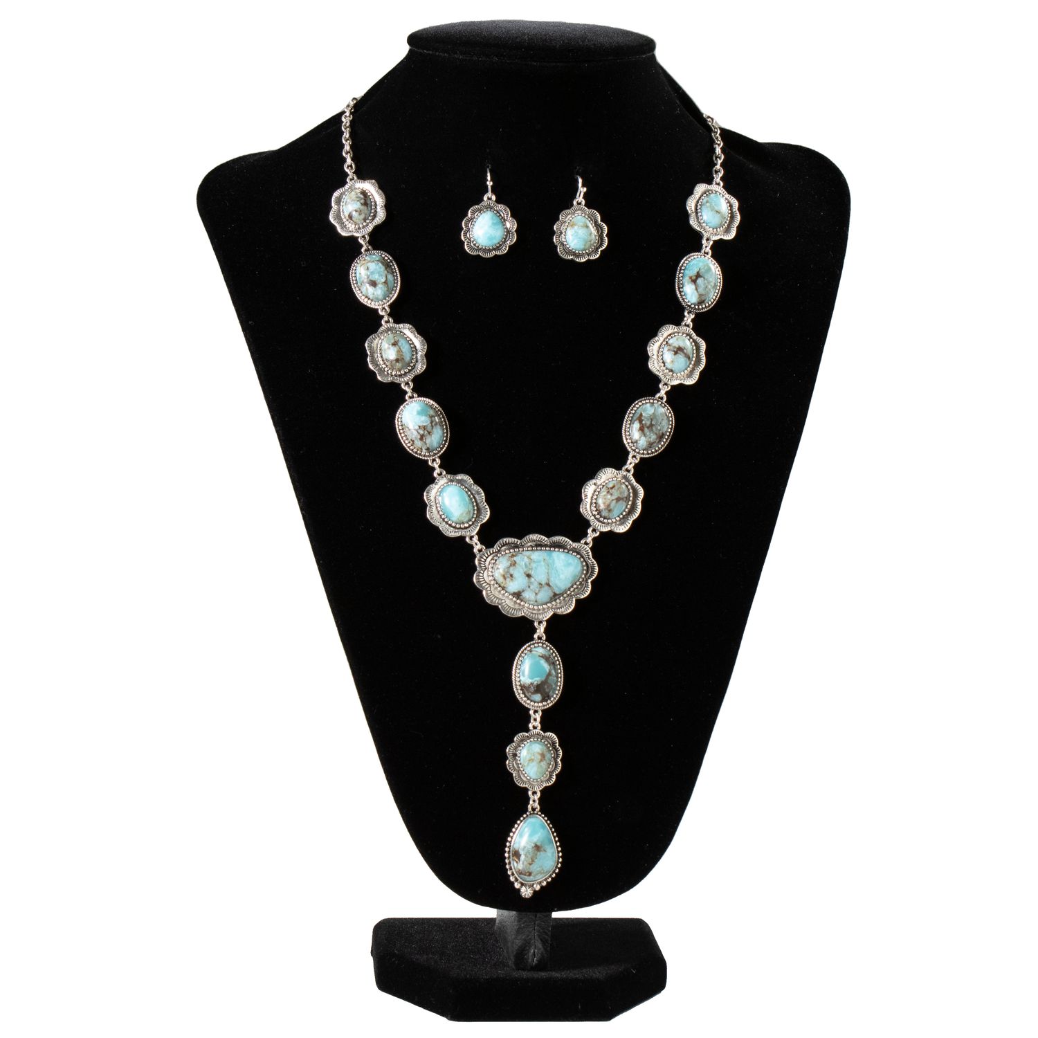 TURQUOISE STONES JEWELRY SET
