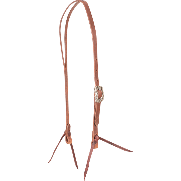 MARTIN SADDLERY SPLIT EAR HARNESS HEADSTALL WITH BANDERA BUCKLE LATIGO TIES