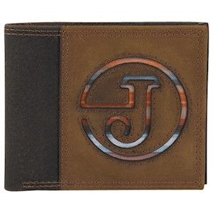 JUSTIN FP BIFOLD SLIM WALLET SERAPE INLAY