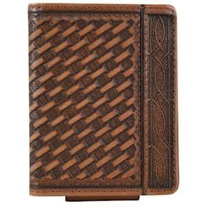 JUSTIN BIFOLD CARD WALLET CLASSIC BASKETWEAVE