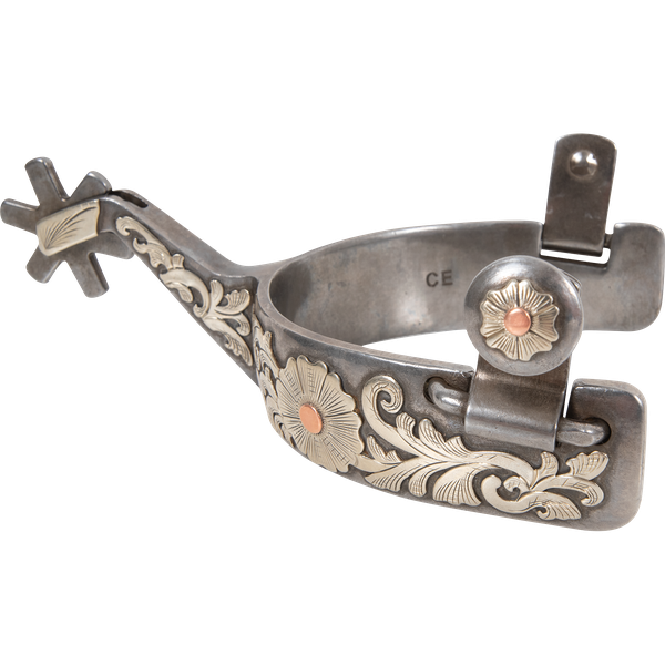 CLASSIC EQUINE PERFORMANCE HORSE SPUR, 2.25-INCH SHANK AND 6 POINT ROWEL