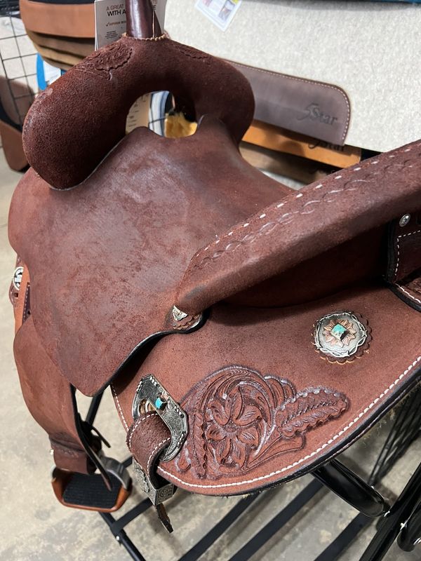 14.5" Circle Y Josey-Mitchell Renegade Barrel Saddle - Wide Fit