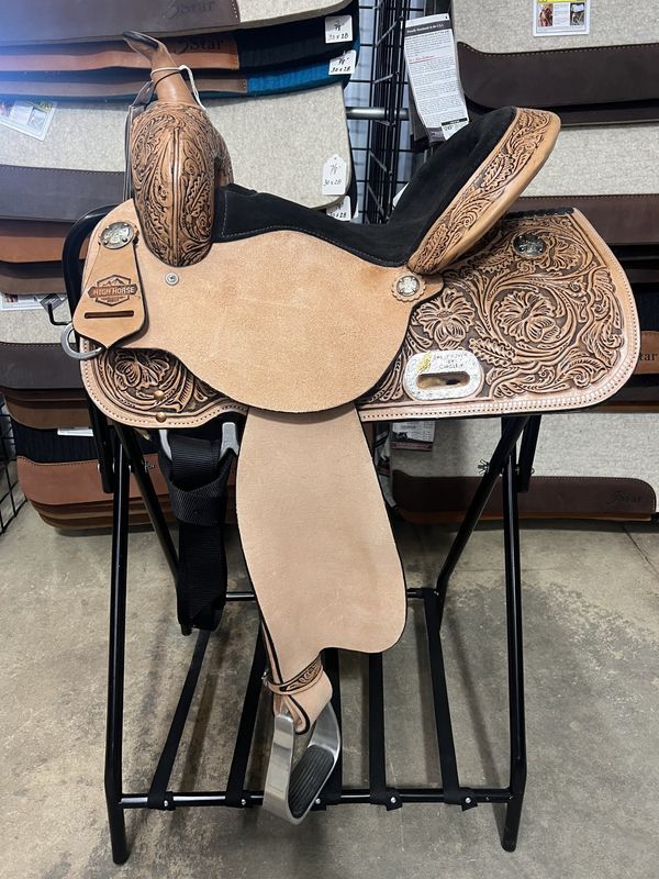 14" Circle Y Mansfield Barrel Saddle - Wide
